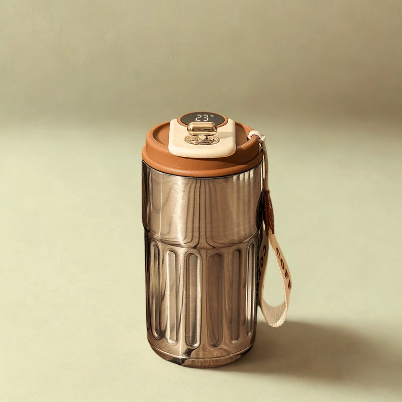 450Ml Thermos Bottle Smart Display Temperature 316 Stainless Steel Vacuum Cup Office Coffee Cup Business Portable Thermal Mug