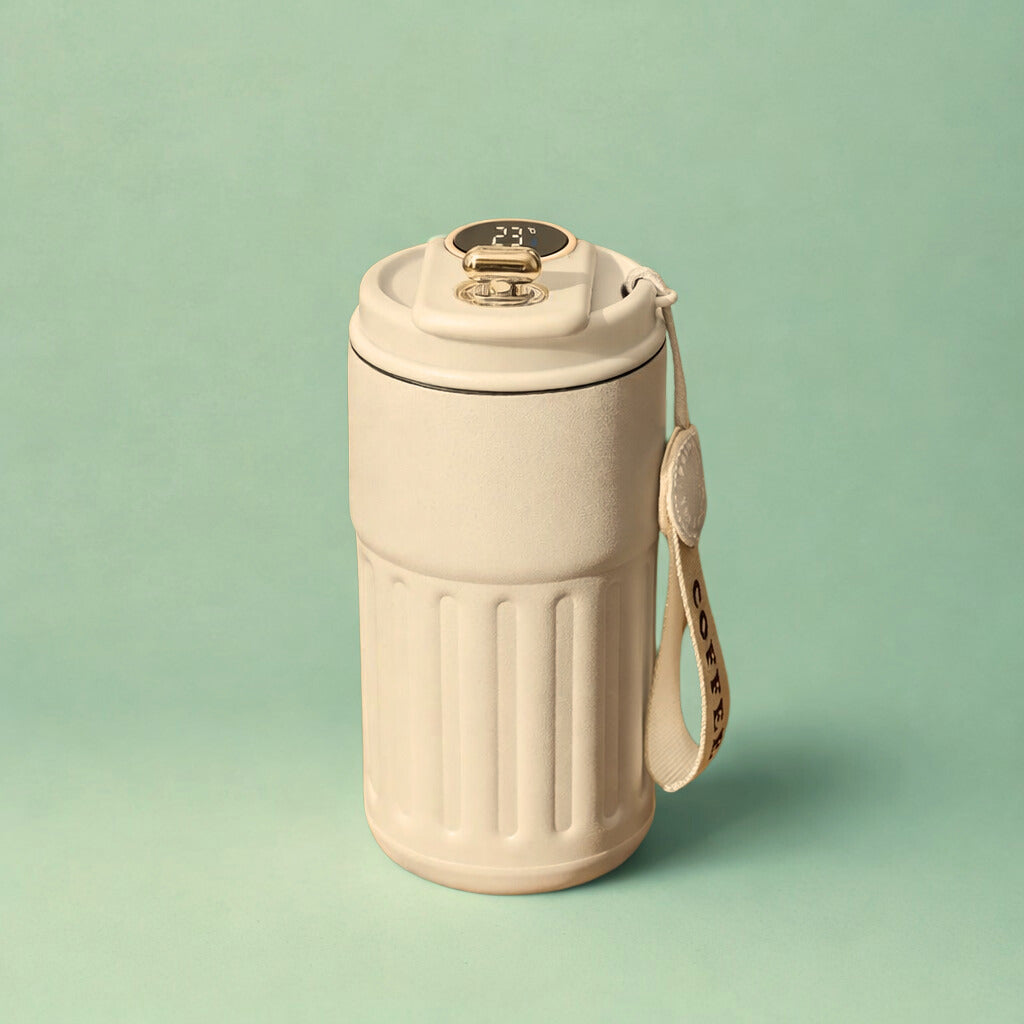 450Ml Thermos Bottle Smart Display Temperature 316 Stainless Steel Vacuum Cup Office Coffee Cup Business Portable Thermal Mug