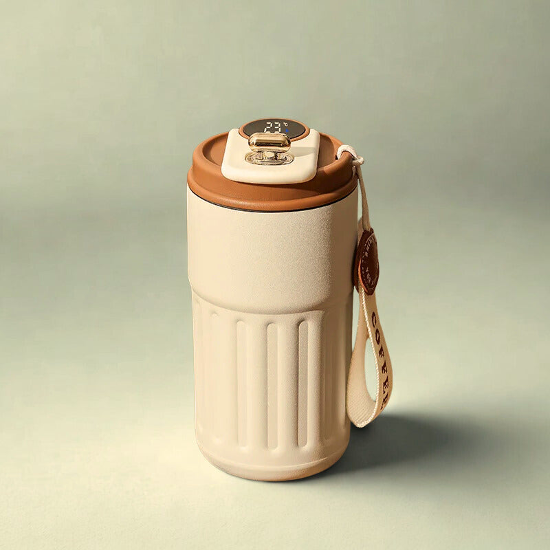 450Ml Thermos Bottle Smart Display Temperature 316 Stainless Steel Vacuum Cup Office Coffee Cup Business Portable Thermal Mug